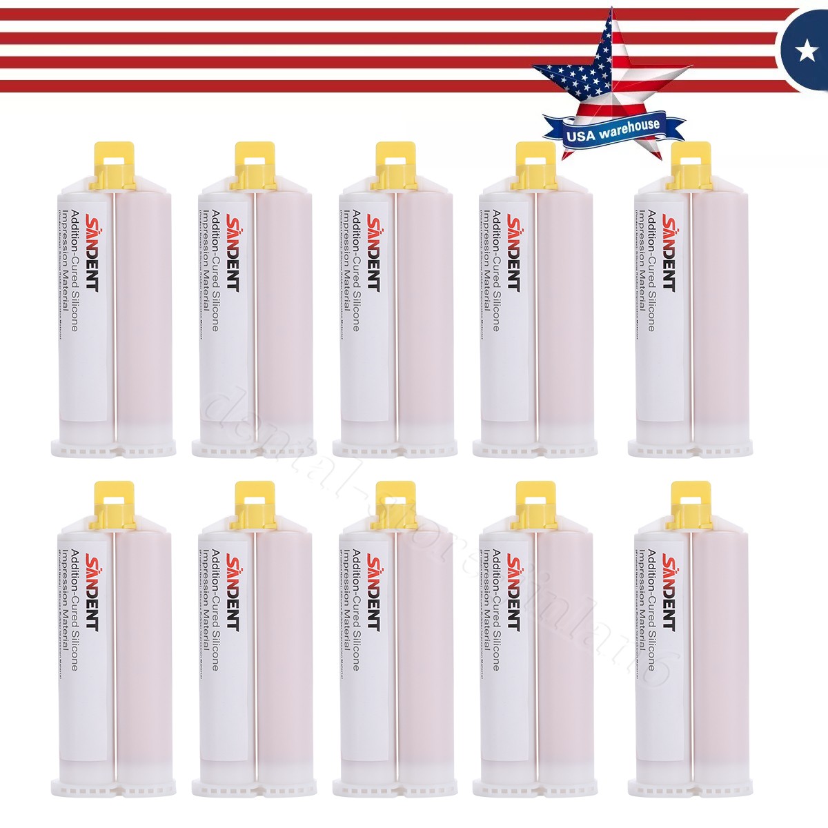 Dental Light BODY REGULAR Set PVS VPS Impression Material 50ML Cartridges