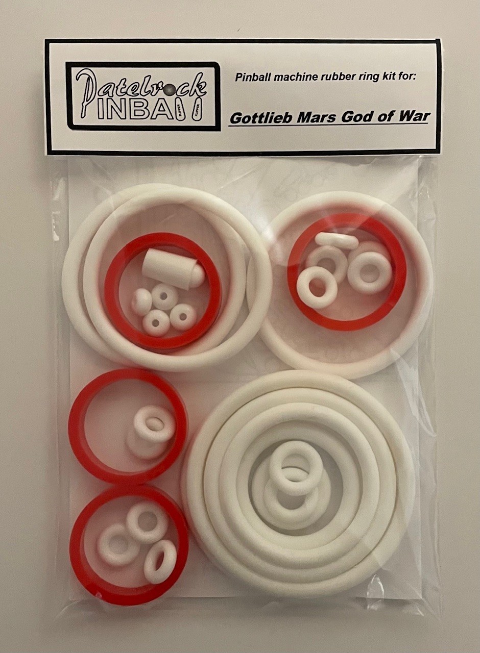 1981 Gottlieb Mars God of War Pinball Machine Rubber Ring Kit