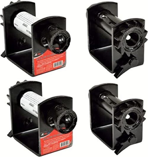 4" Heavy Duty Storable Weld-On Truck Tie Down Winch, 4 pack