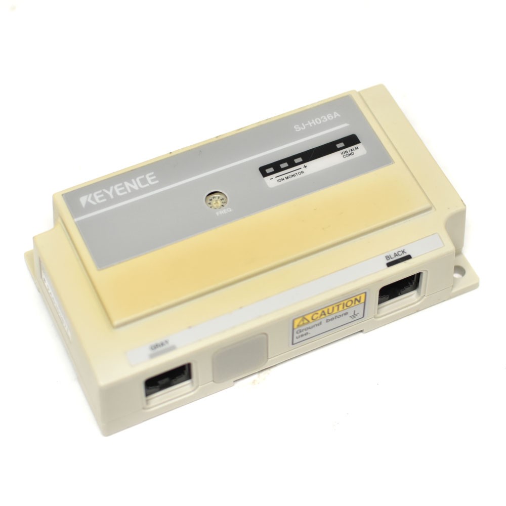 Keyence SJ-H036A Ionizer Bar Static Eliminator Main Unit and Controller Module