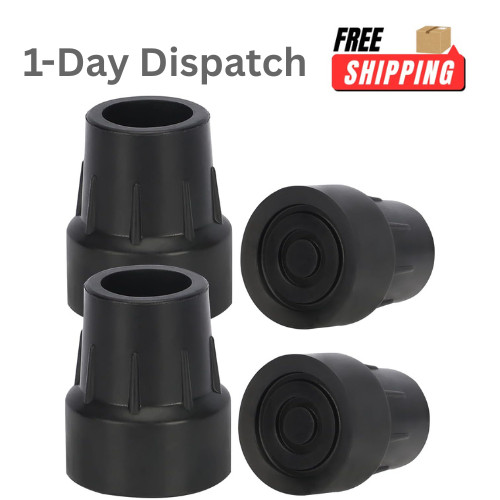 .supregear 4 Pack 1" Rubber Cane Tips – Heavy Duty Walker Crutch Feet