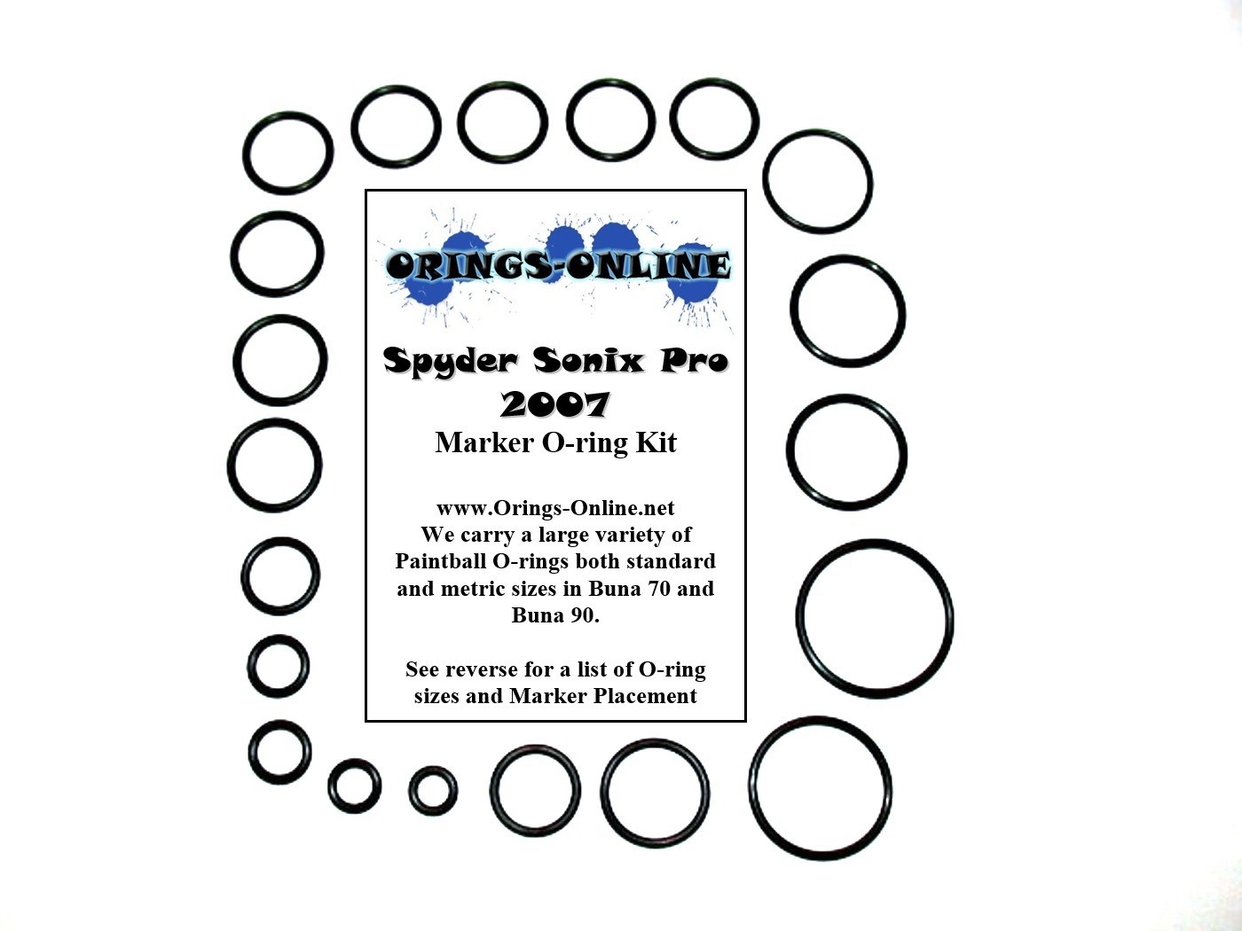 Spyder Sonix Pro 2007 Paintball Marker O-ring Oring Kit x 4 rebuilds / kits