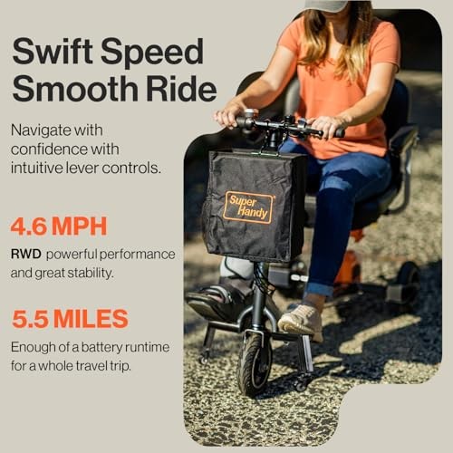 2BAT - SuperHandy 3 Wheel Folding Mobility Scooter GUT140