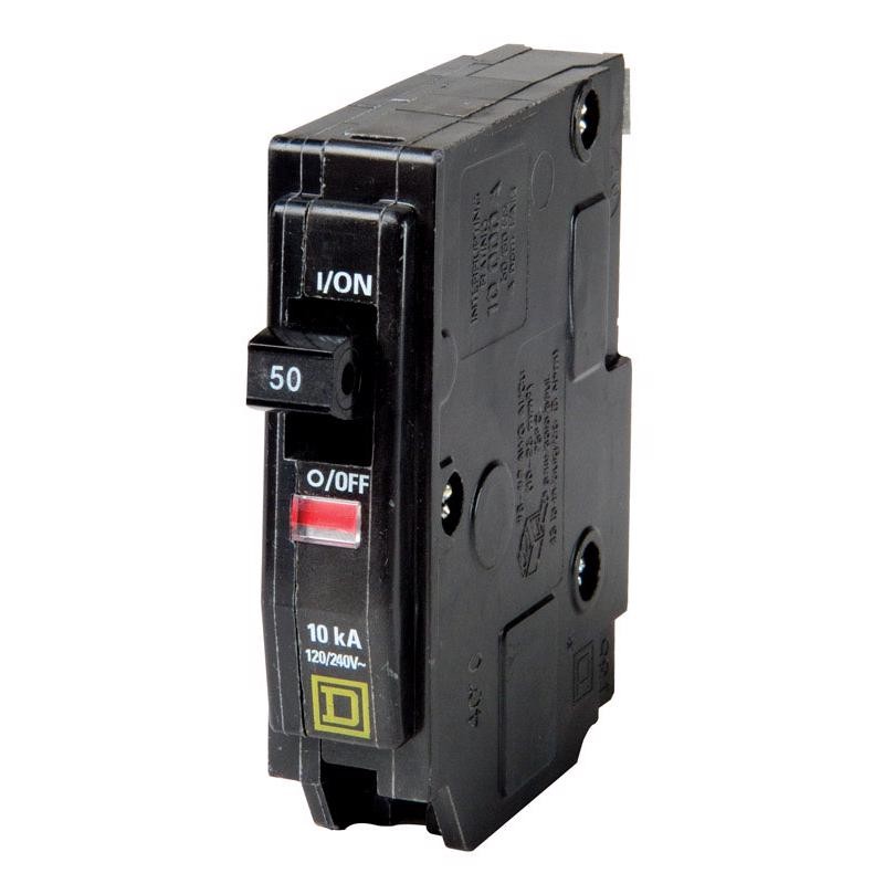 Square D QO150CP AC Single-Pole Plug On Circuit Breaker 50A 120/240V