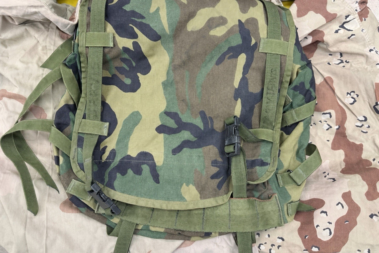 USGI Woodland Molle Main Pack NSN #8465-01-465-2289  NO FRAME