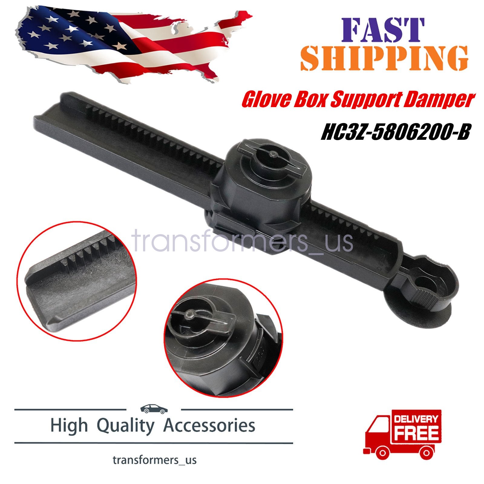Glove Box Support Damper HC3Z-5806200-B Fit For 2015-2018 Ford F-150 F-250 F-350