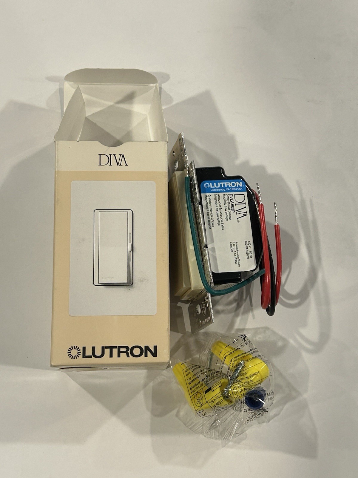 Lutron DVLV-603P-AL, 3-Way Magnetic Low-Volt Dimmer 450W Almond Finish
