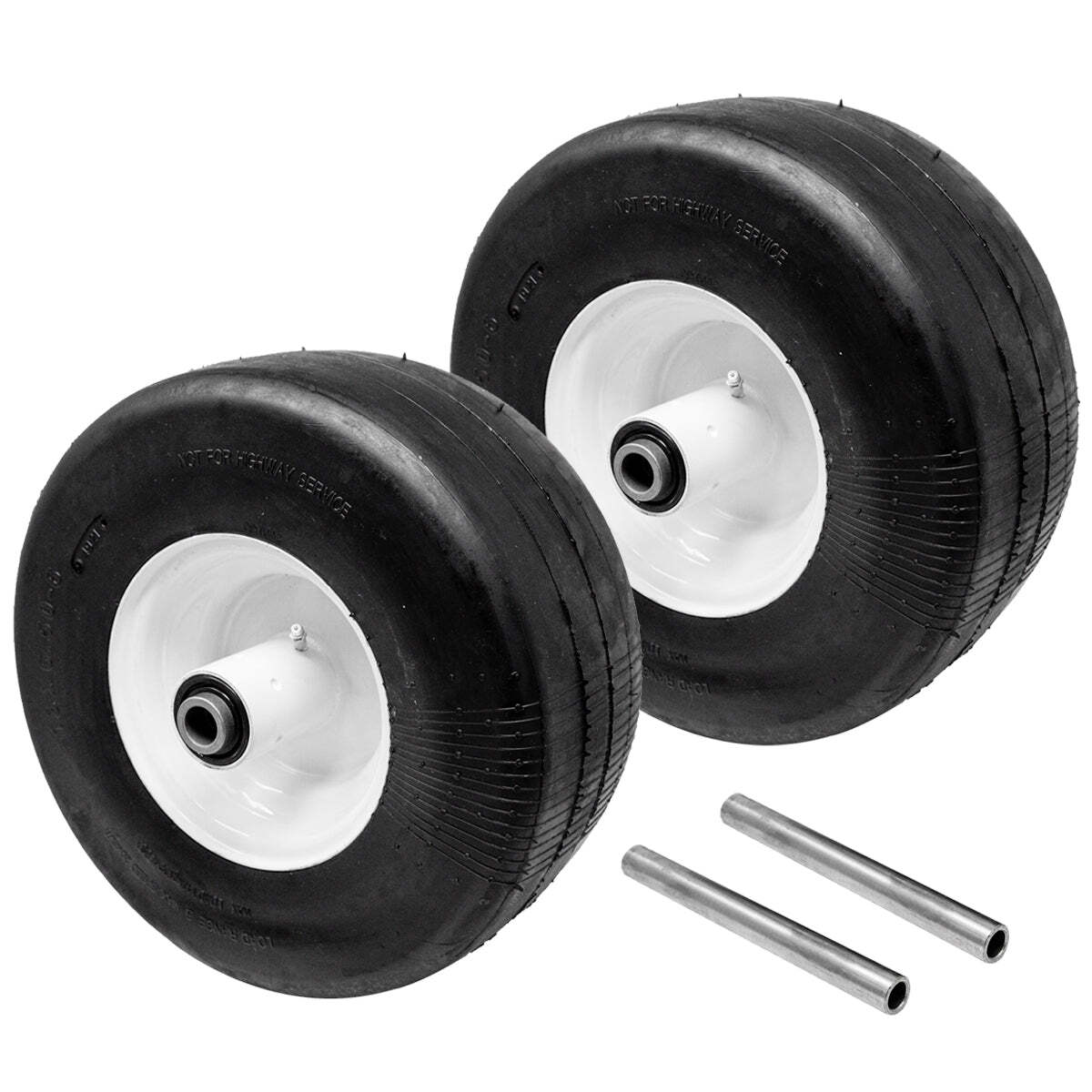 2PK 13x6.5x6 Puncture Proof No Flat Tires Front Solid fits Exmark 103-0065