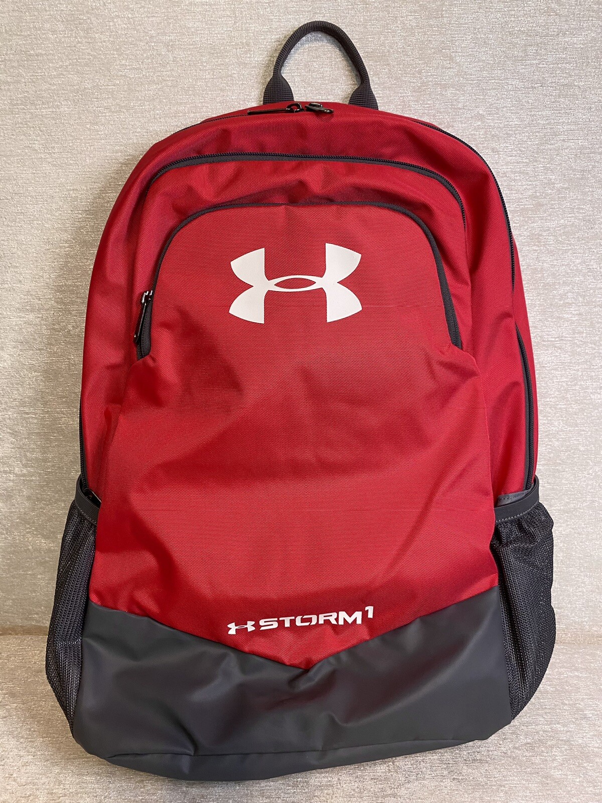UnderArmour Storm 1 Backpack Bright Pink And Gray, School, Hiking, Camping