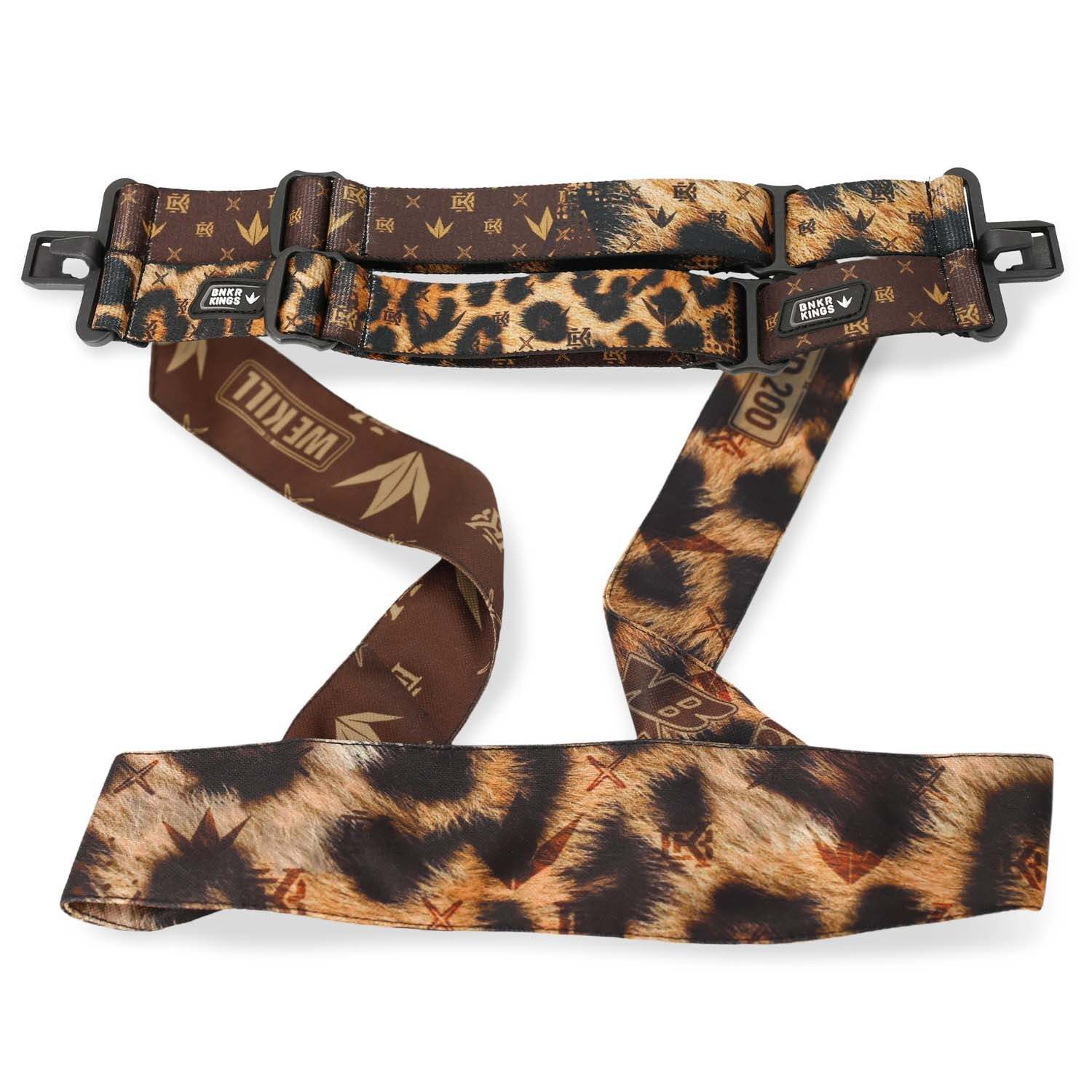 Bunkerkings 4-Point Strap & Headband Pack - CMD / VIO - Leopard Coronation
