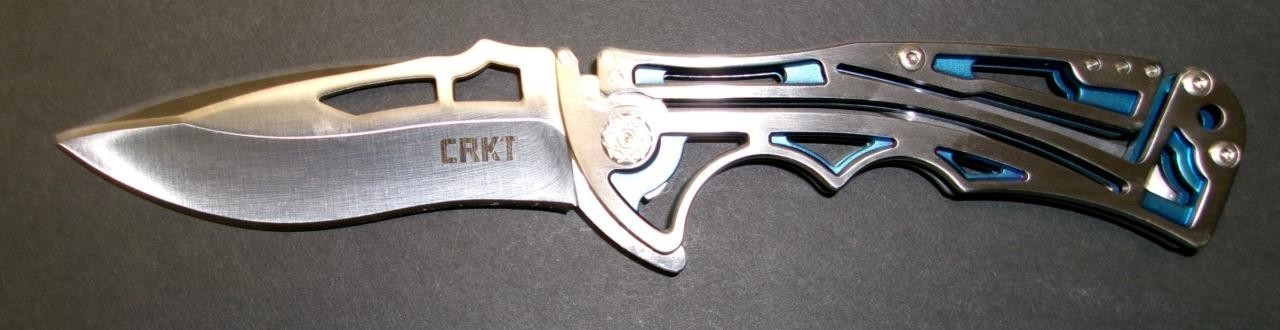 CRKT 5240 NIRK Tighe 2 Skeletonized Folding Knife AUS 8 Plain Lockback NEW!