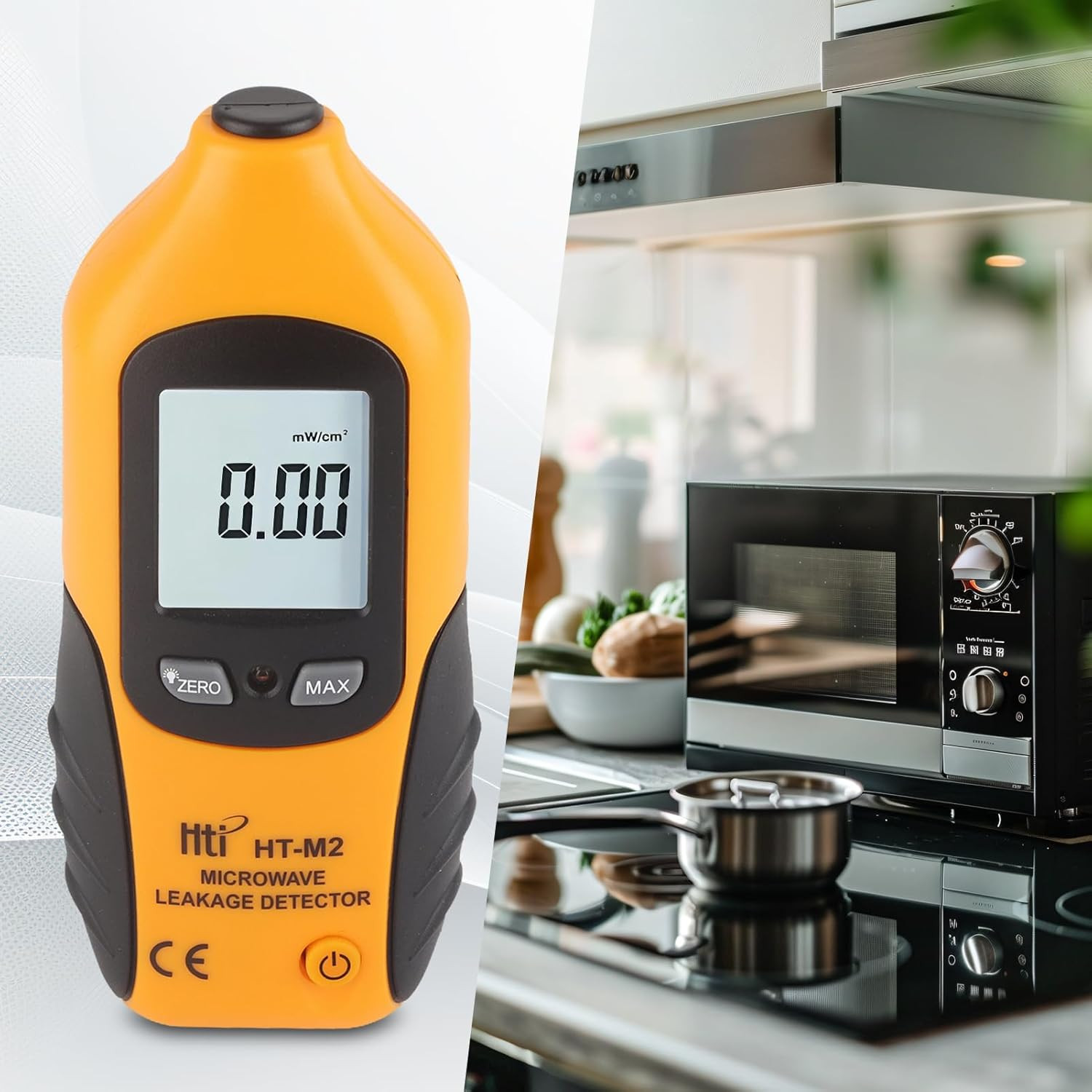 Microwave Tester Digital LCD Display Microwave Leakage Detector EMF Radiation