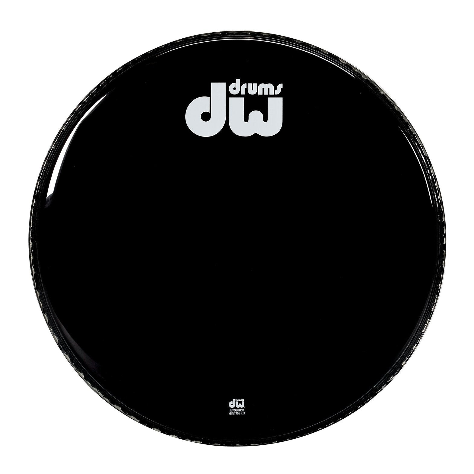 DW Gloss Black Bass Drumhead 22"