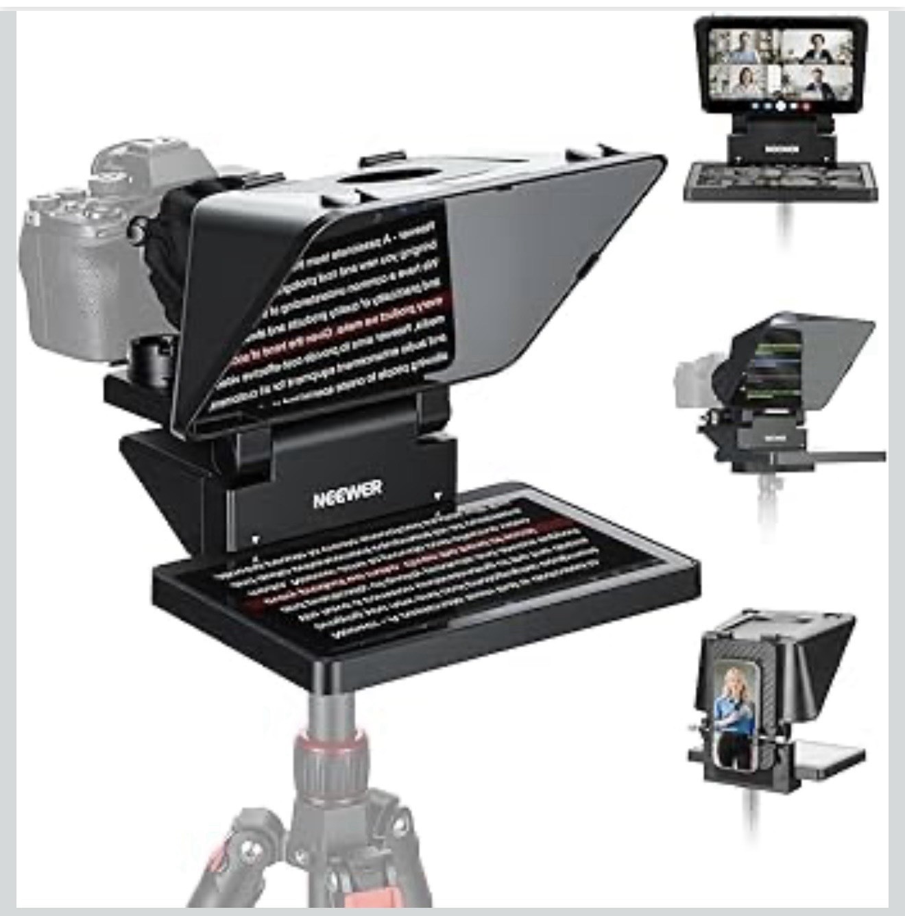 NEEWER X11 11in Teleprompter with Monitor for Windows MacOS Camera Phone