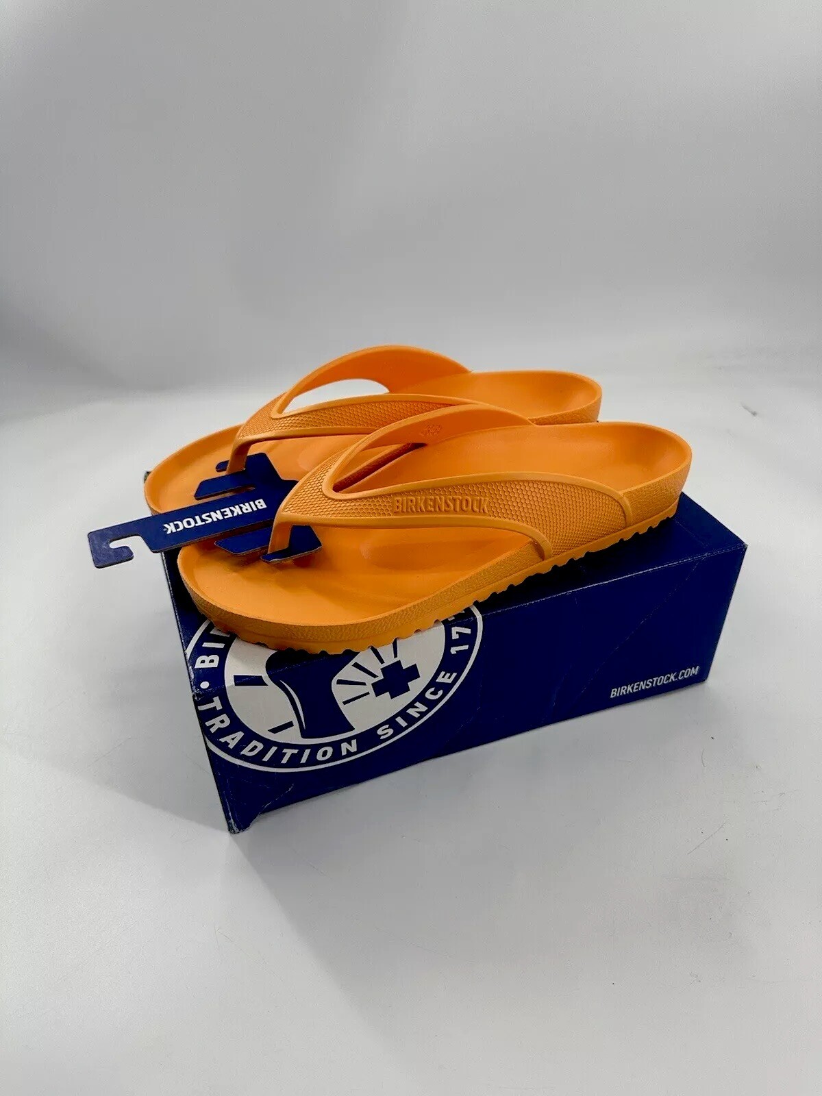 NEW Birkenstock Honolulu EVA Flip-Flop Sandal Men's Orange Zinnia 12 M