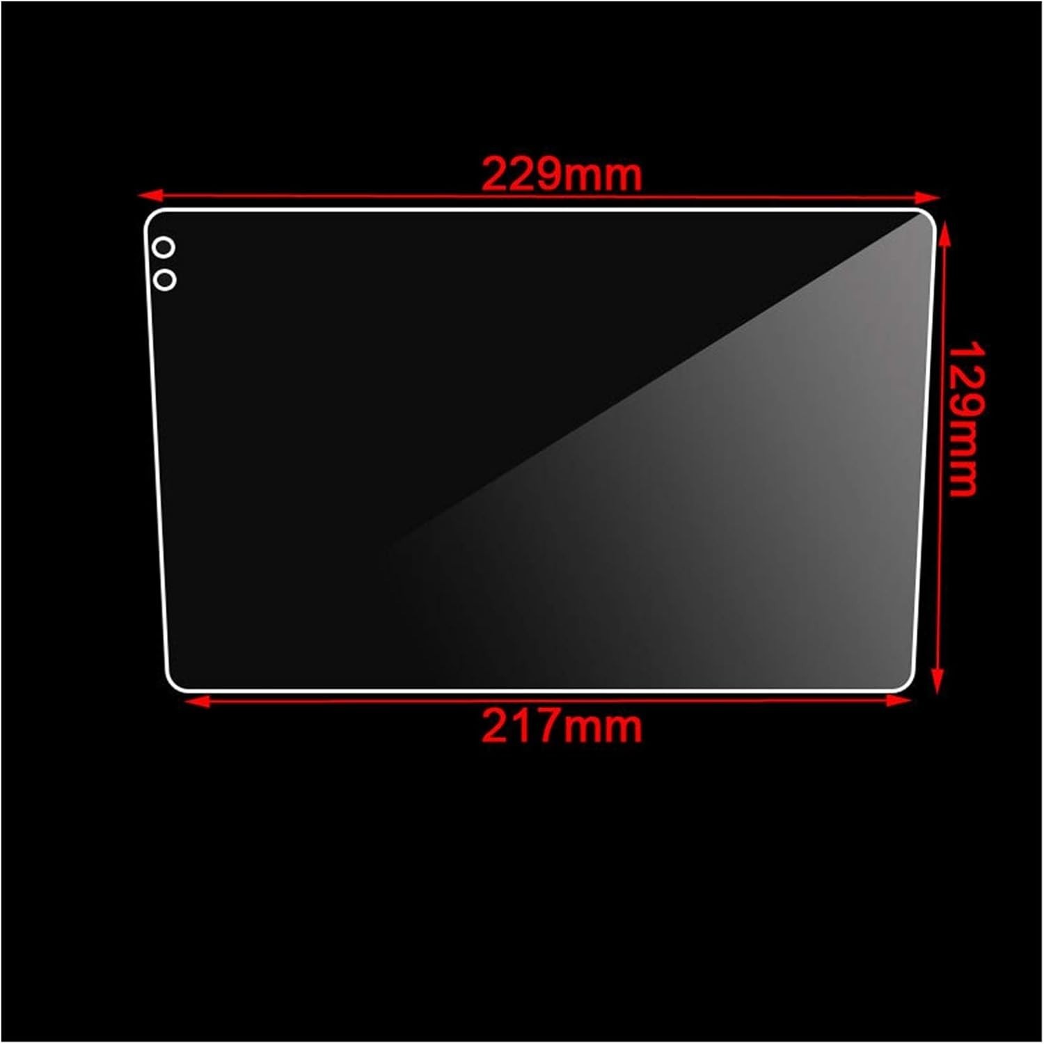 Car Tempered Glass Protective Film Car Sticker Fit for 9 10.1 Inch Radio