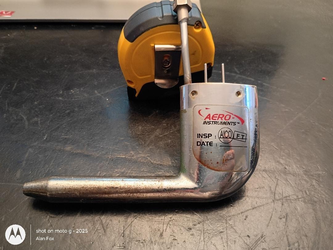 Aero Instruments PH502 24v AN5812-1 Heated Pitot Tube  TESTED