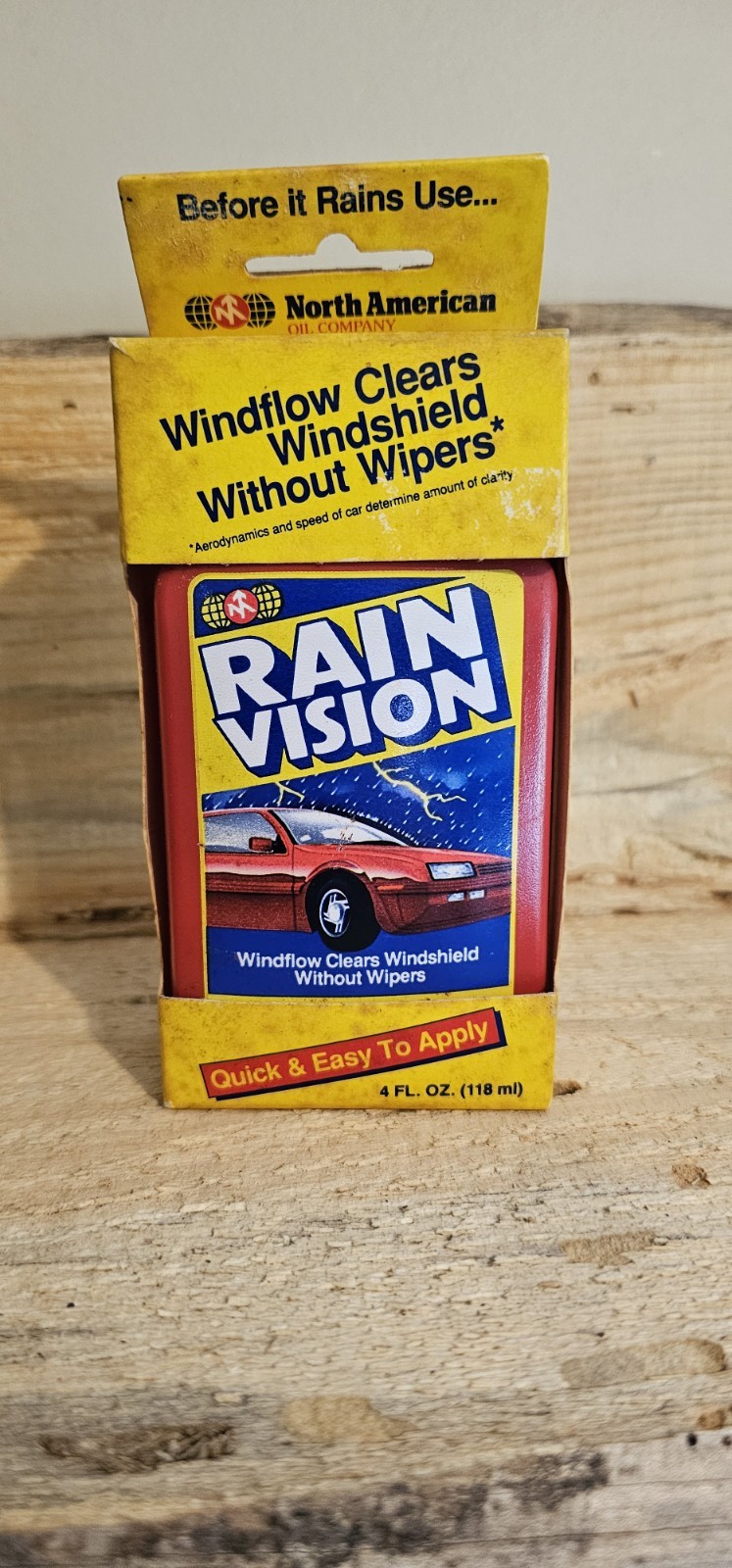 NEW In Box Vintage Rain Vision Window Protectant MADE IN THE USA