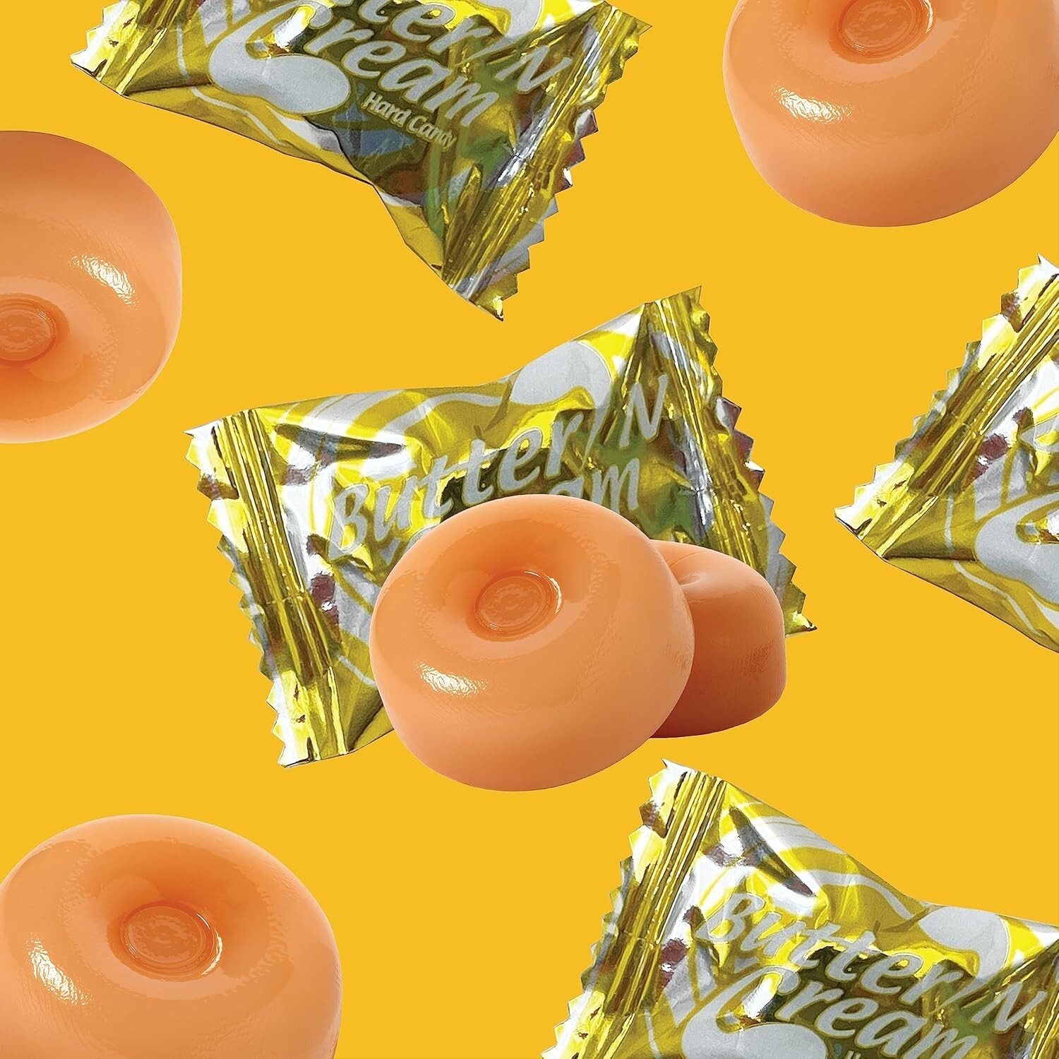 Colombina Butter 'N' Cream Butter Toffee, Old Fashioned Hard Candy (4 Pounds)