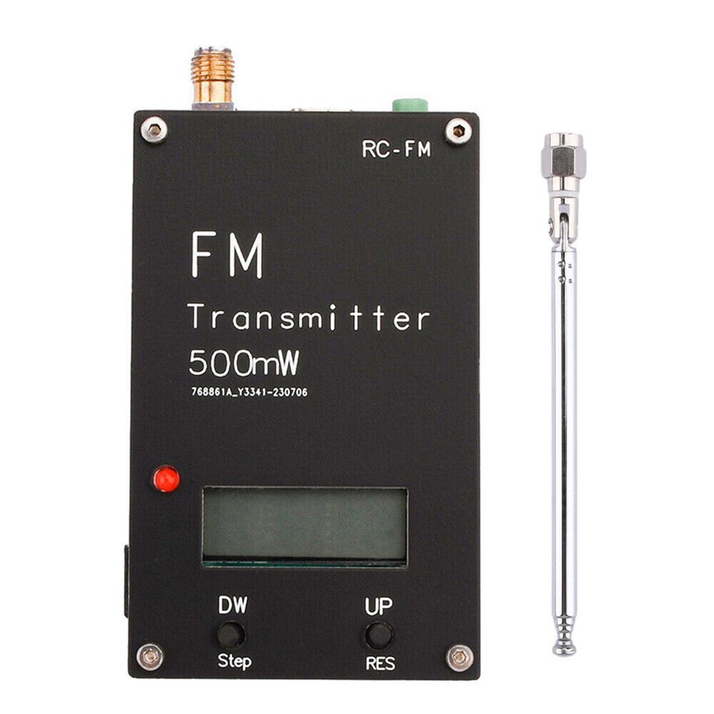 FM Stereo Transmitter With Adjustable Frequency For Devices
