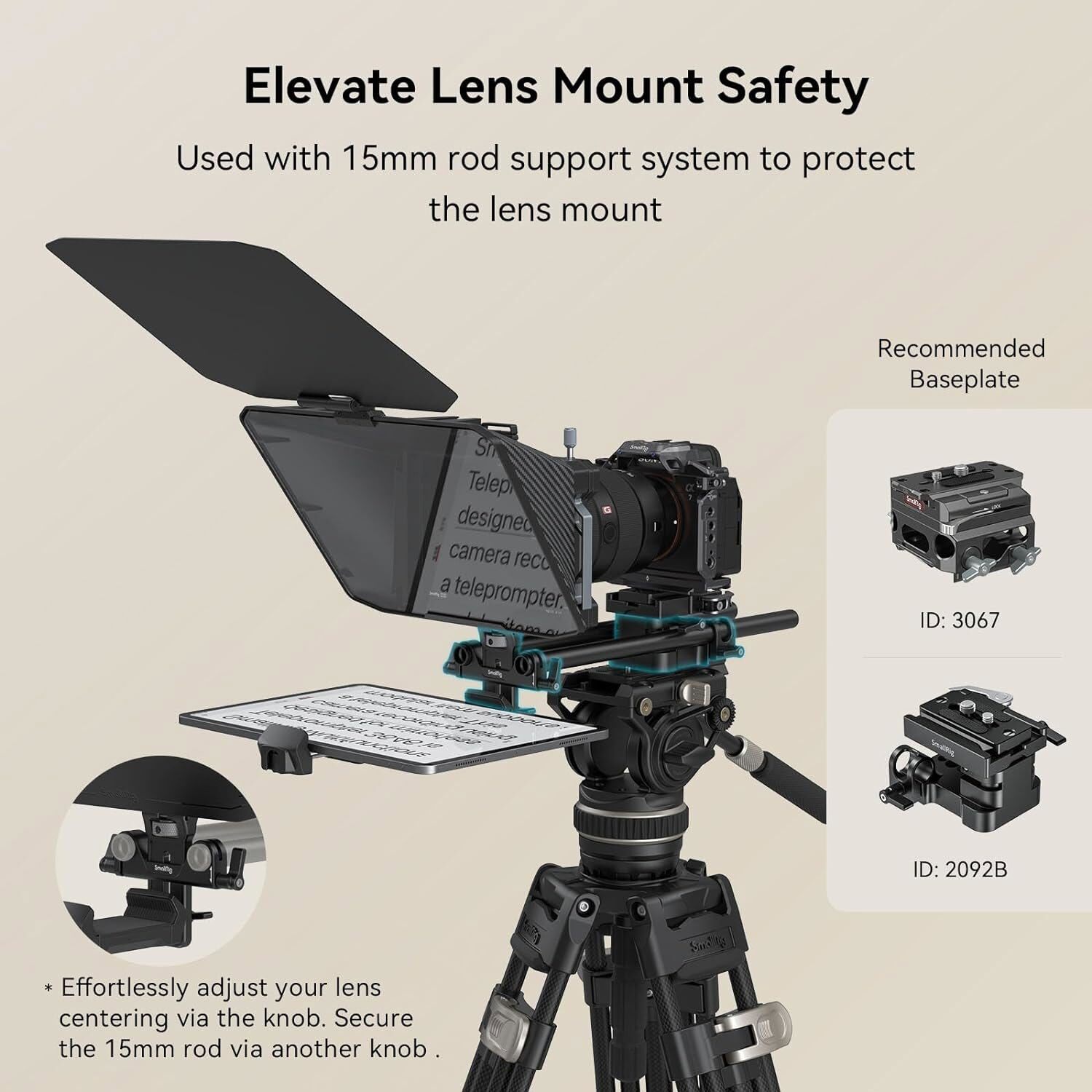 SmallRig Multifunctional Teleprompter 3646B