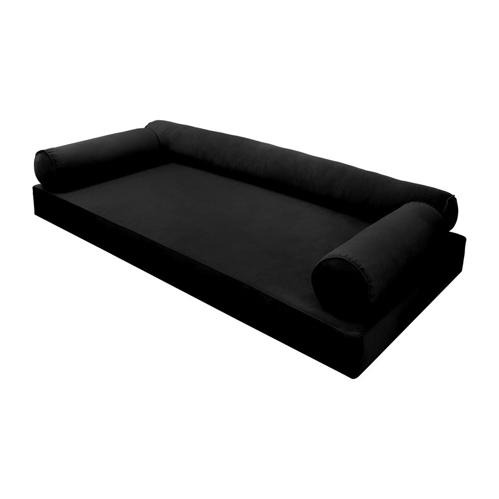 |SLIPCOVER ONLY| V6 Velvet Daybed Mattress Pillow Pipe Trim Twin-XL AD374