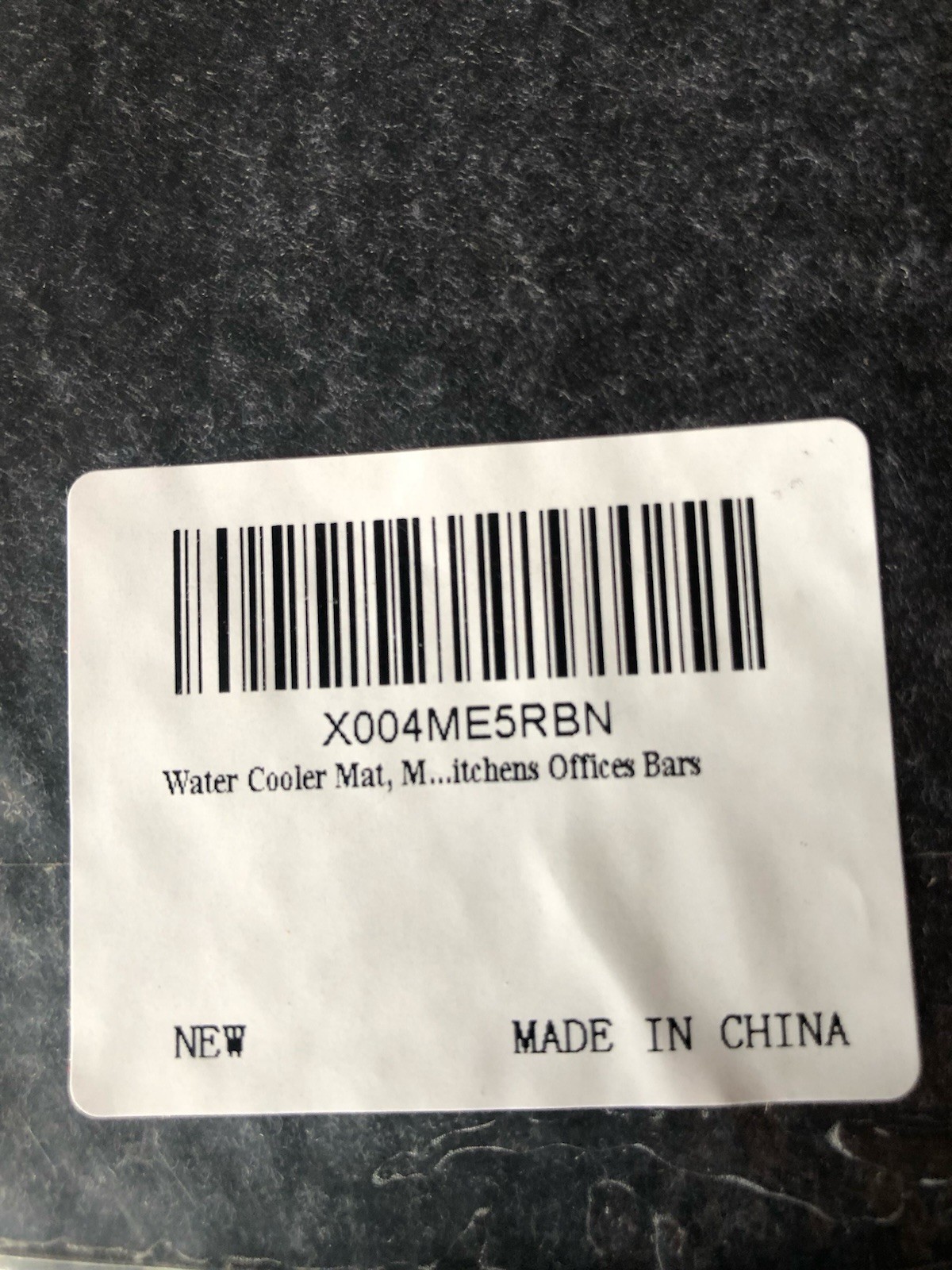 Water Cooler Mat