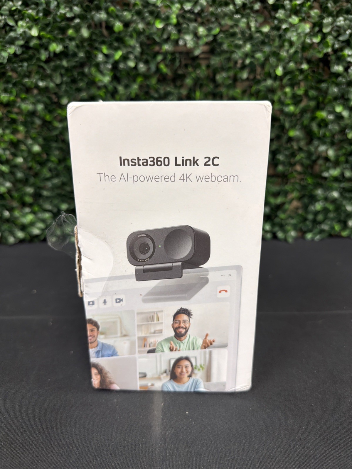 Insta360 Link 2C AI-Powered 4K Webcam 30fps USB-C Clip-On Magnetic Black