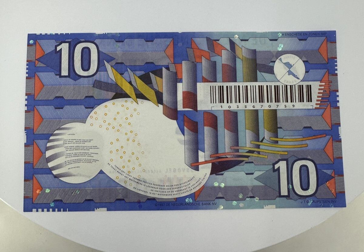 1997 Netherlands 10 Gulden UNC