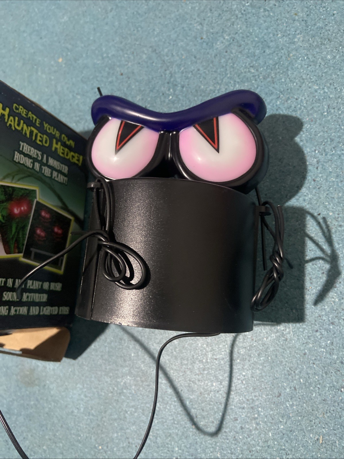 Spirit Halloween haunted hedge shakes light sound ( Still Attached To Box)