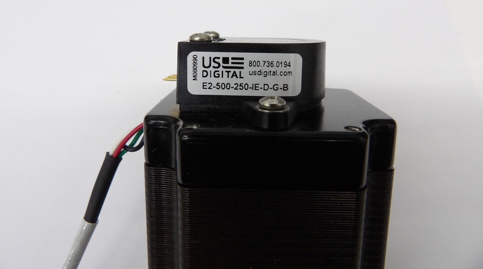 Lin Engineering 5718M-09PD-04 Stepper Motor with US Digital E2 Motor Encoder