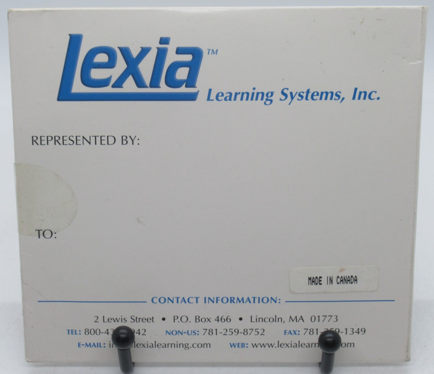 VINTAGE LEXIA LEARNING SYSTEMS INTERACTIVE DEMO DISK, PHONICS,TESTS + WIN/MAC