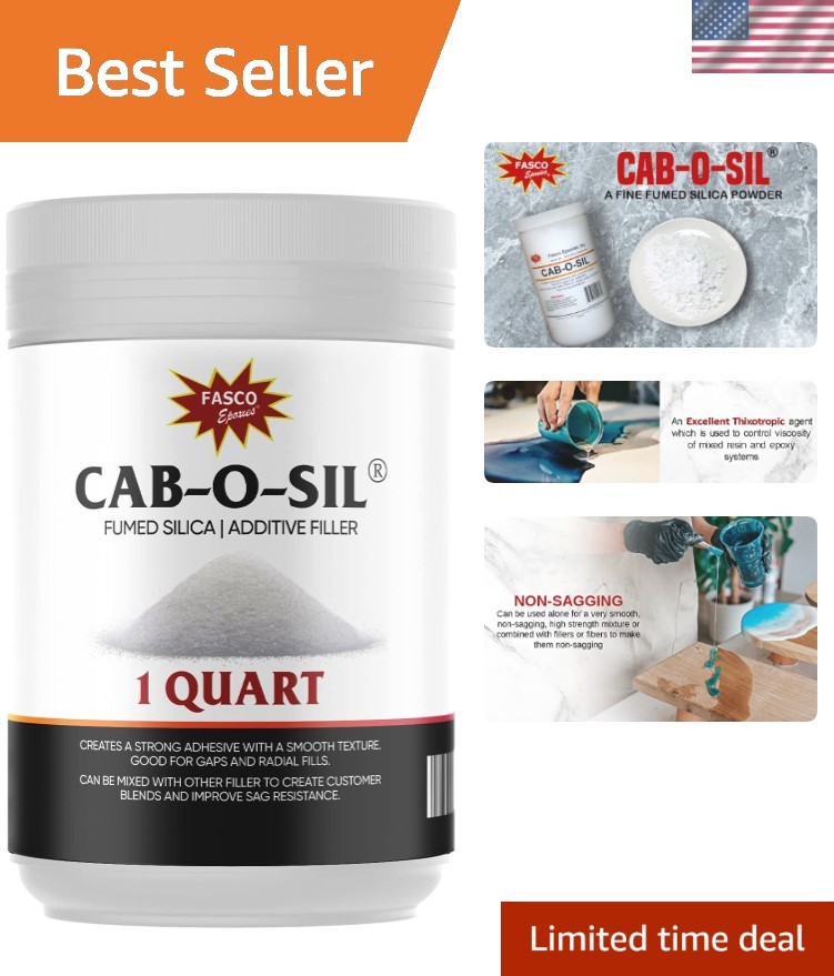 Multi-Use Fasco Fumed Silica Thickener - 1 Quart for Epoxy & Paint Applications