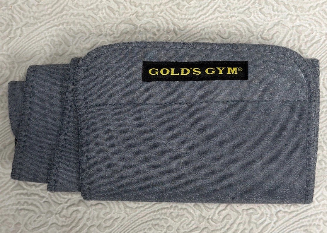 Gold's Gym Adjustable Gray Neoprene Waist Trimmer Belt Abdominal