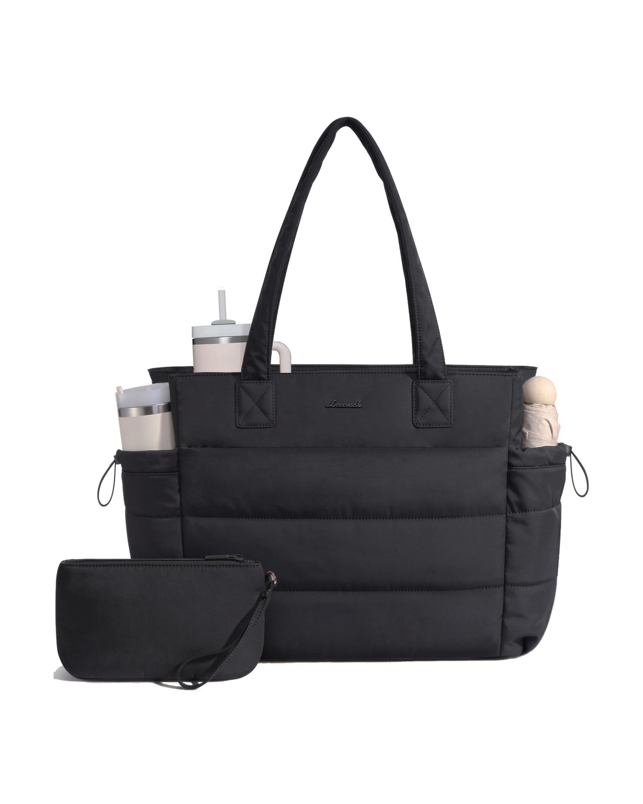 LOVEVOOK Tote Bag for Women with Giant Tumbler Holder Pocket, P... FAST USA SHIP
