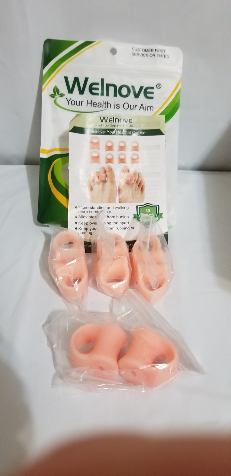 8 Pk Toe Separators with 6 toe Spacers, 2 Big Toe Spacer