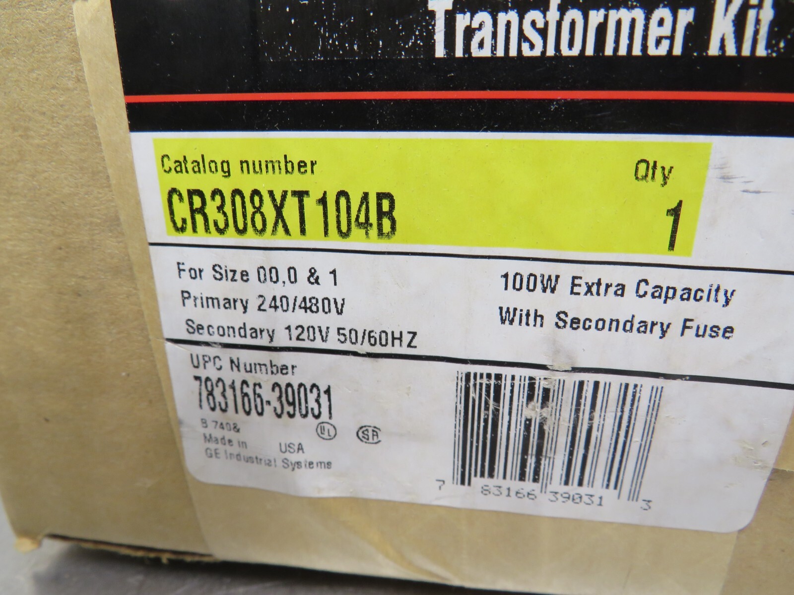 GE CR308XT104B Transformer Kit