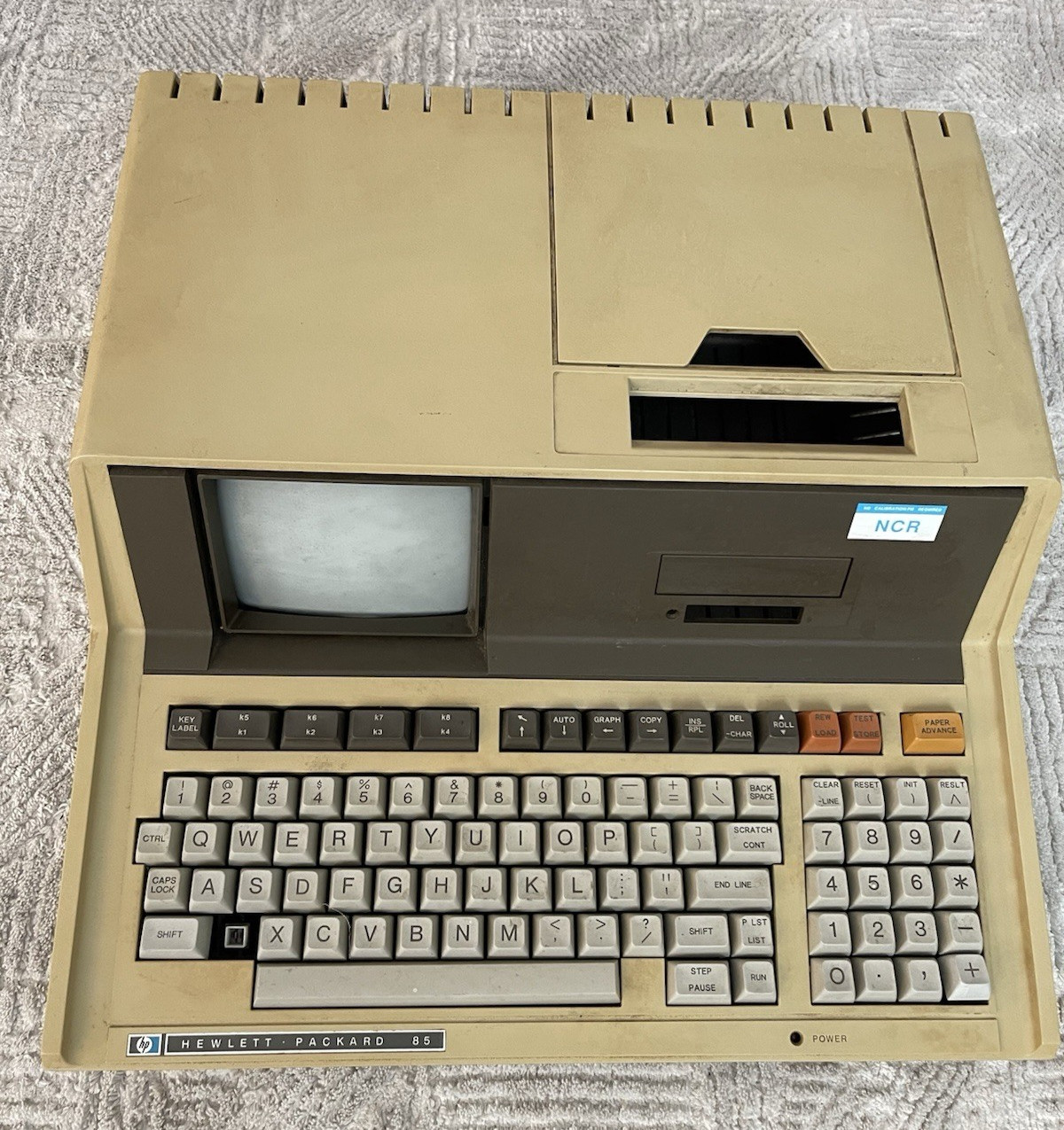 Vintage HP Hewlett Packard 85 Computer for parts, not working