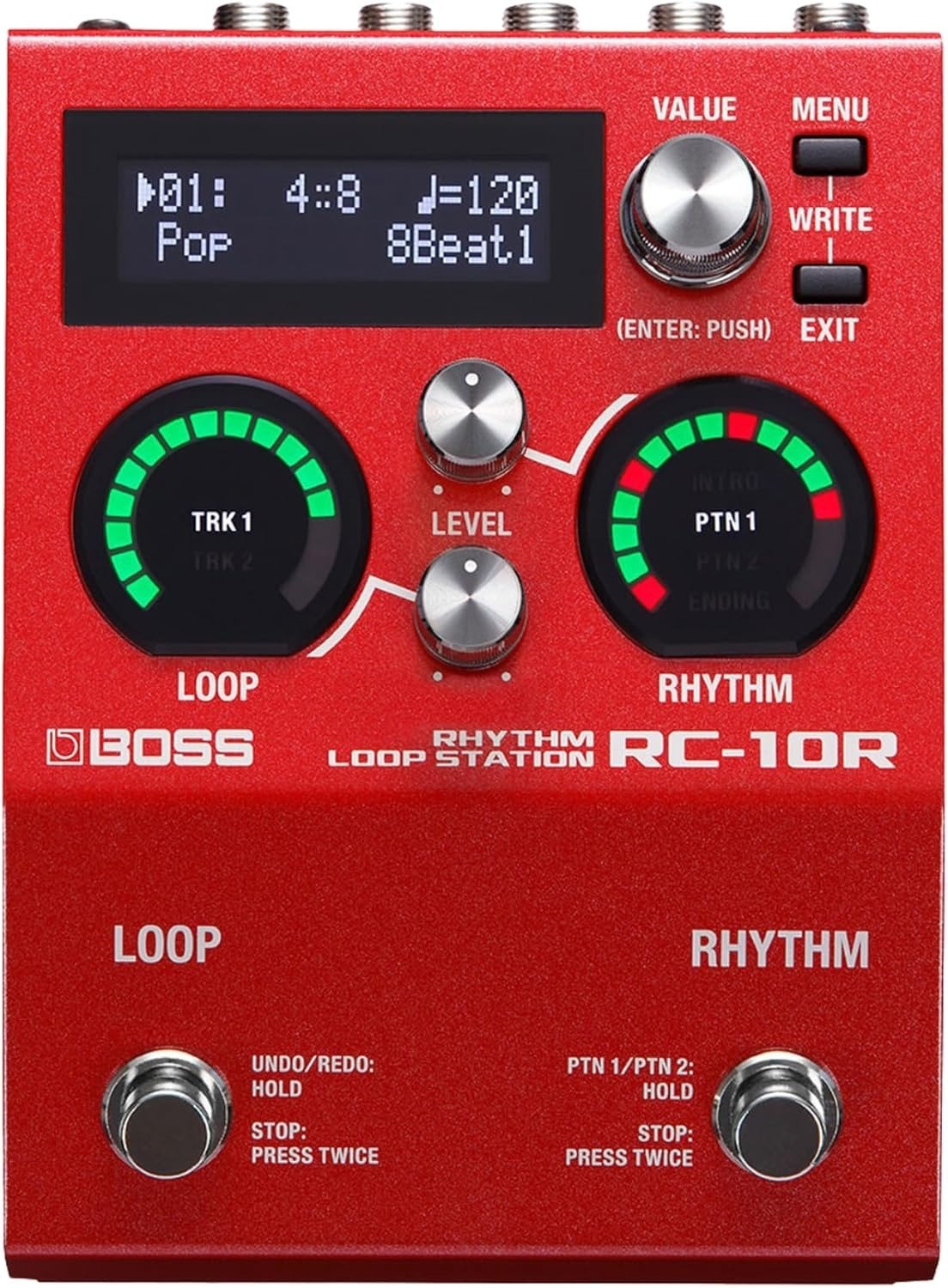 BOSS Rhythm Loop Station Looper RC-10R Red guitar Audio equipment LIVE