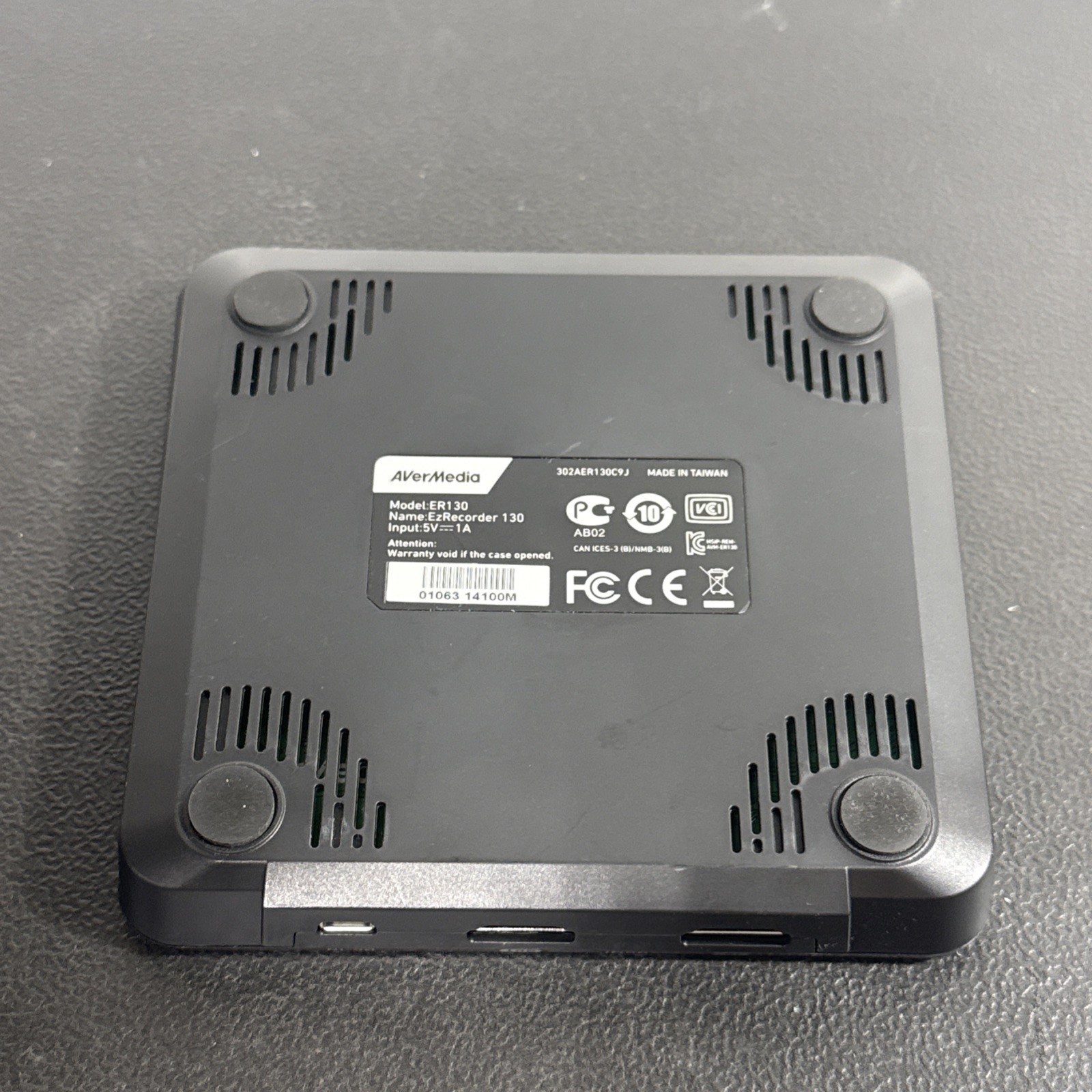 AVerMedia EzRecorder 130 ER130 UNTESTED AS IS