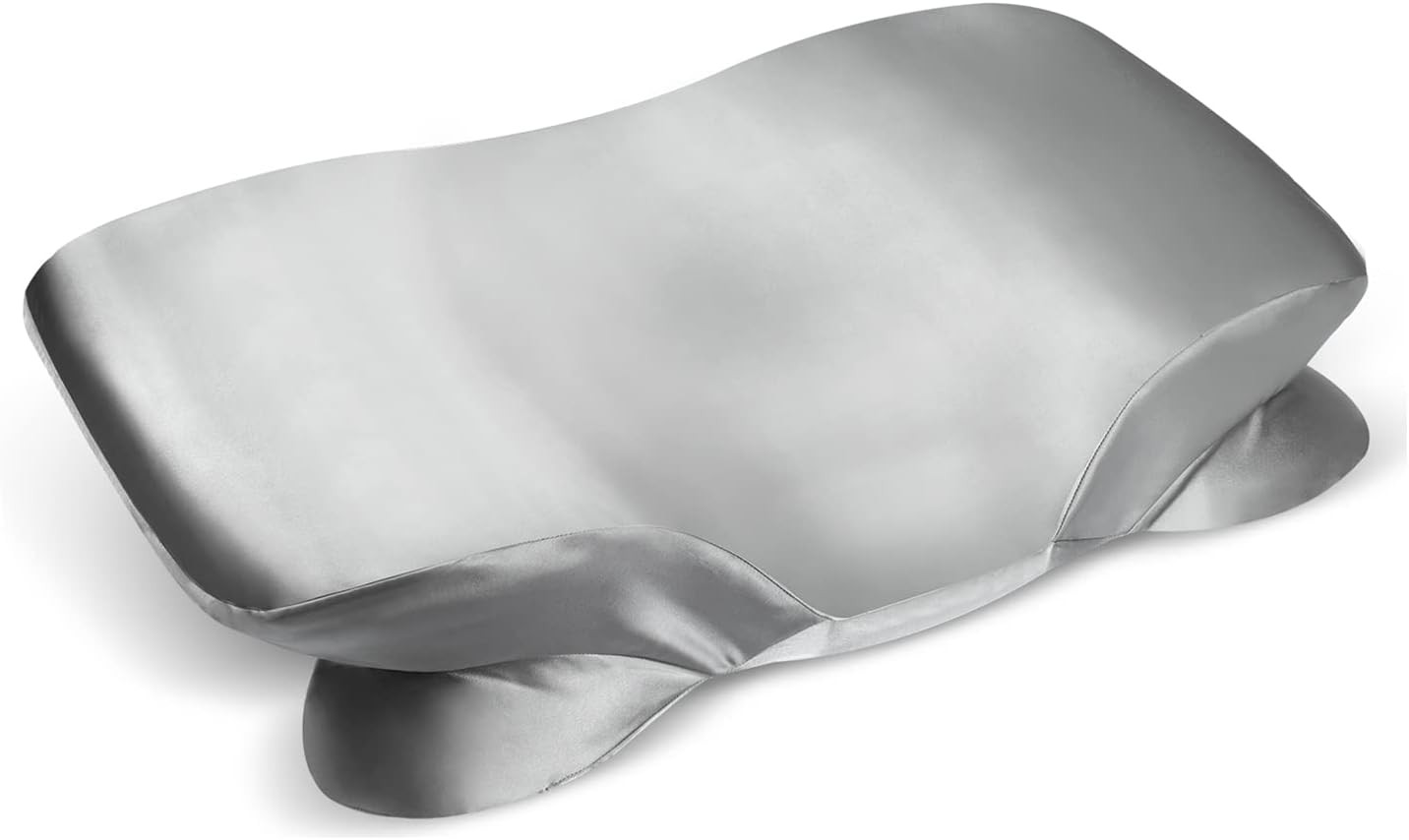 Satin Pillowcase for  , Ergonomic Case, Smooth &