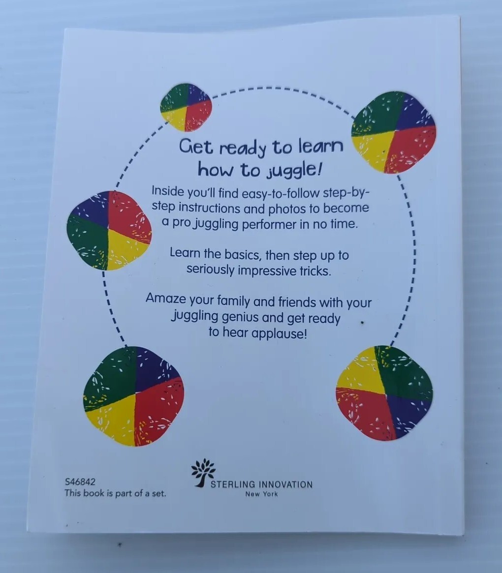 Learn to Juggle Instruction Book With Assorted Balls Lot