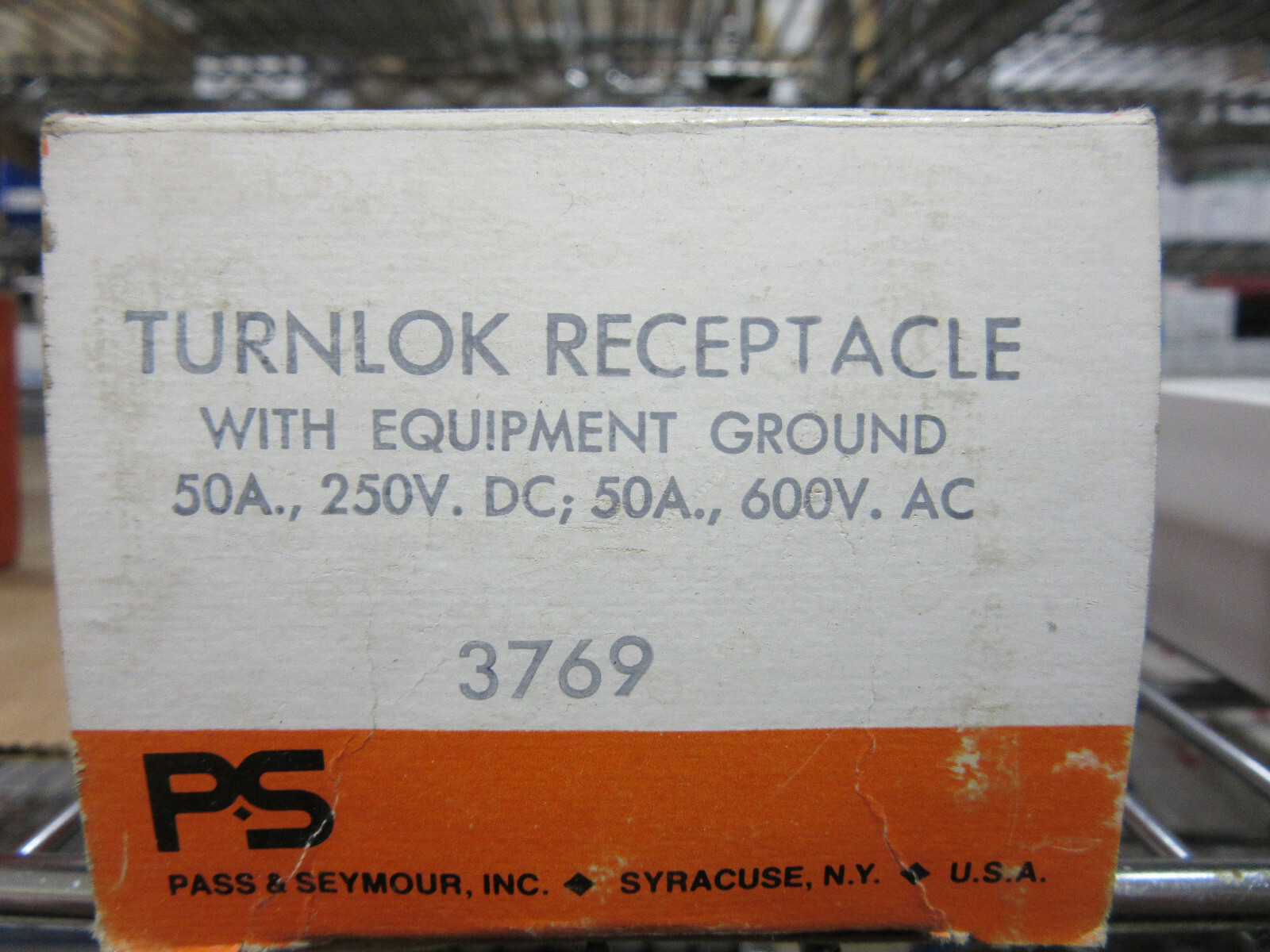 Pass & Seymour 3769 Turnlok Receptacle 50A 250/480V "Made in USA" New!! in Box