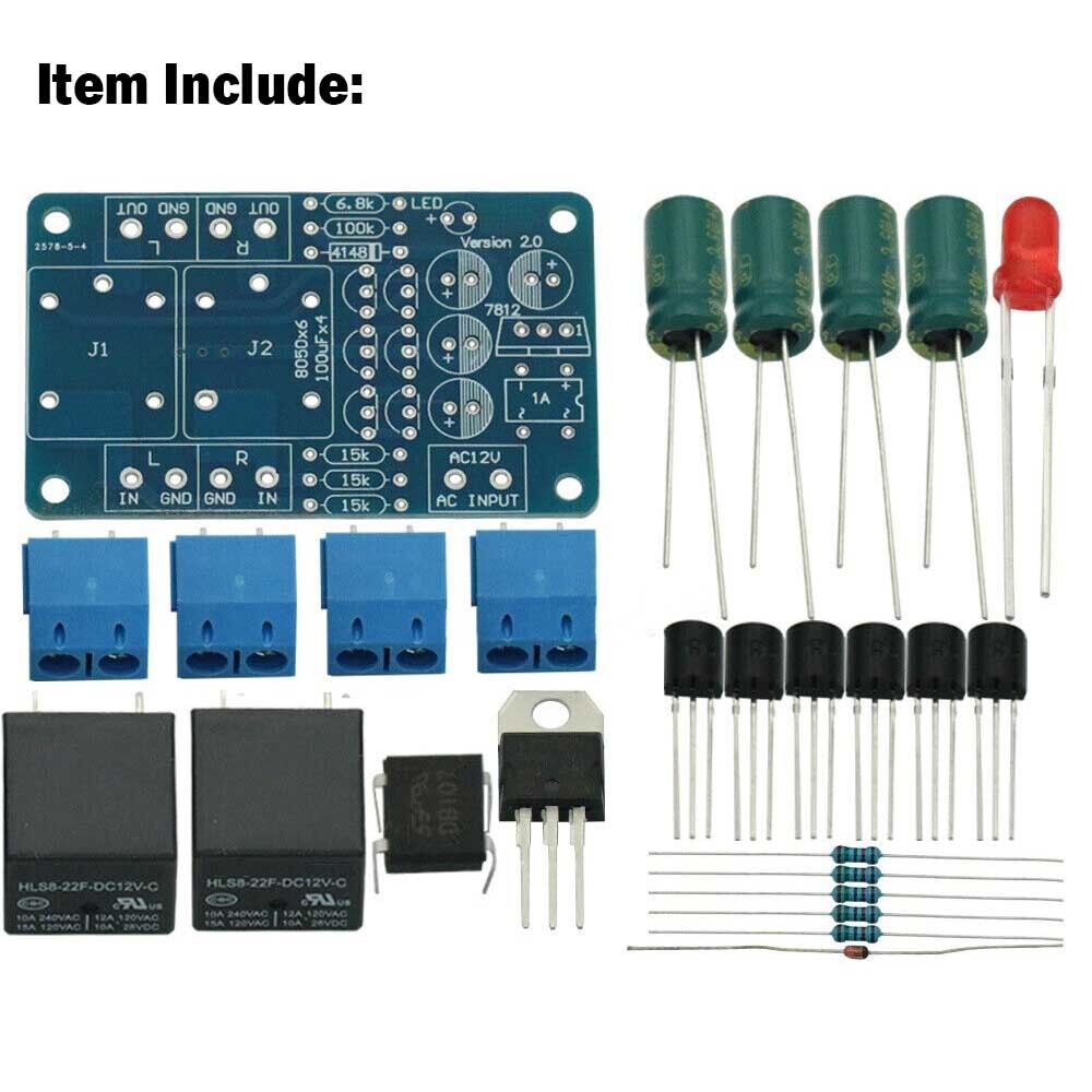 Speaker Protection Board Audio Amplifier Boot Delay DC Protect Component Diy Set