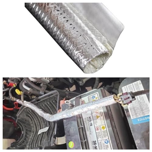 25mm - 1" Self Closed Aluminized Heat Shield Sleeve 25mm - 1" Dia - 39" Long