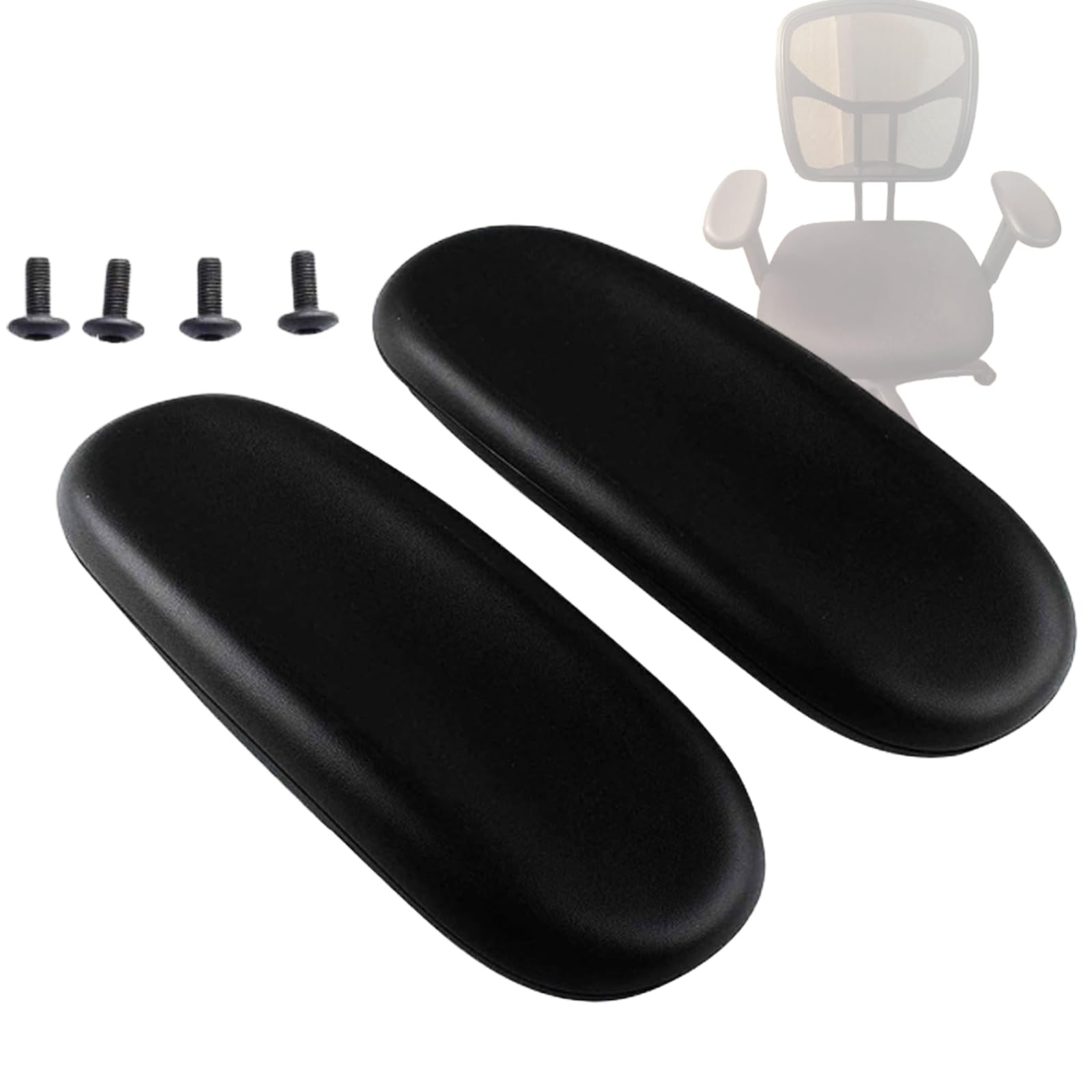 Office Chair Arm Rest Replacement Fits All Styles of Arms with 4" Mounting Ho...