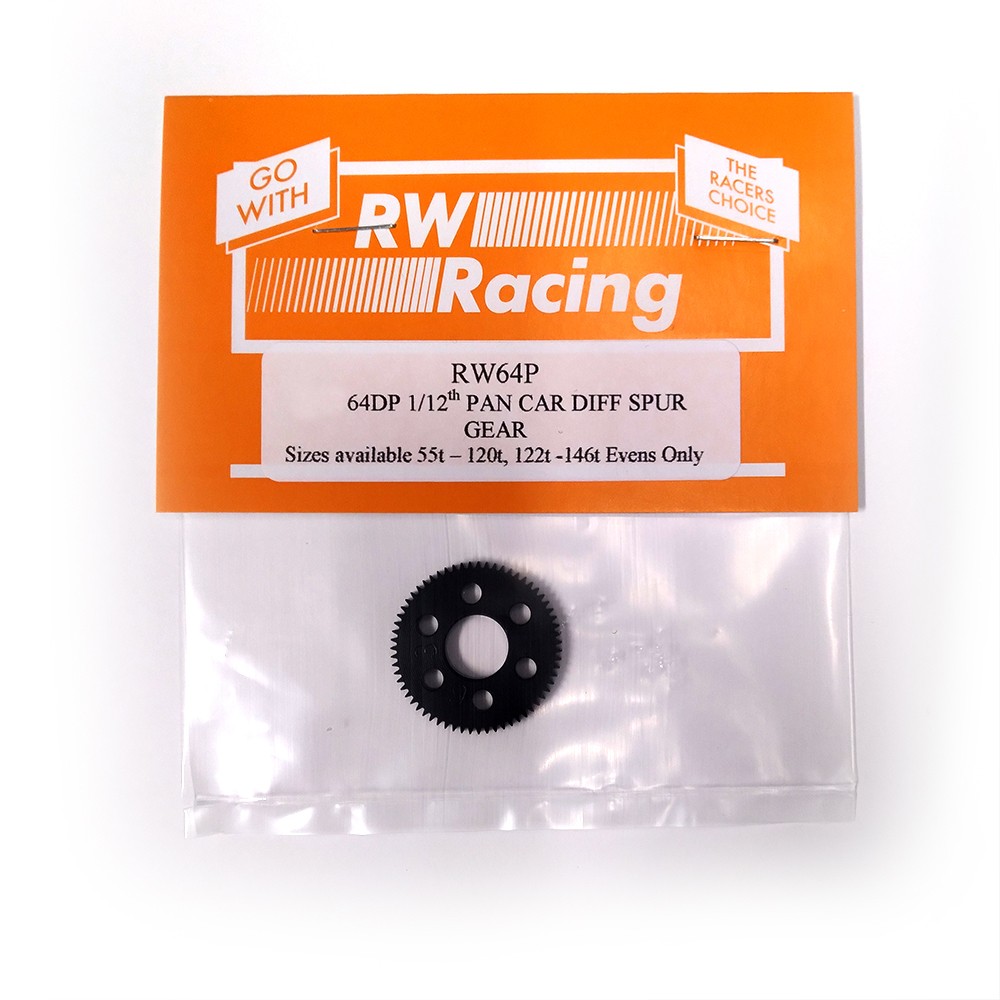RW Racing RW64P-61T - Ultralight Machined Pan Car Spur Gear, 64P 61T