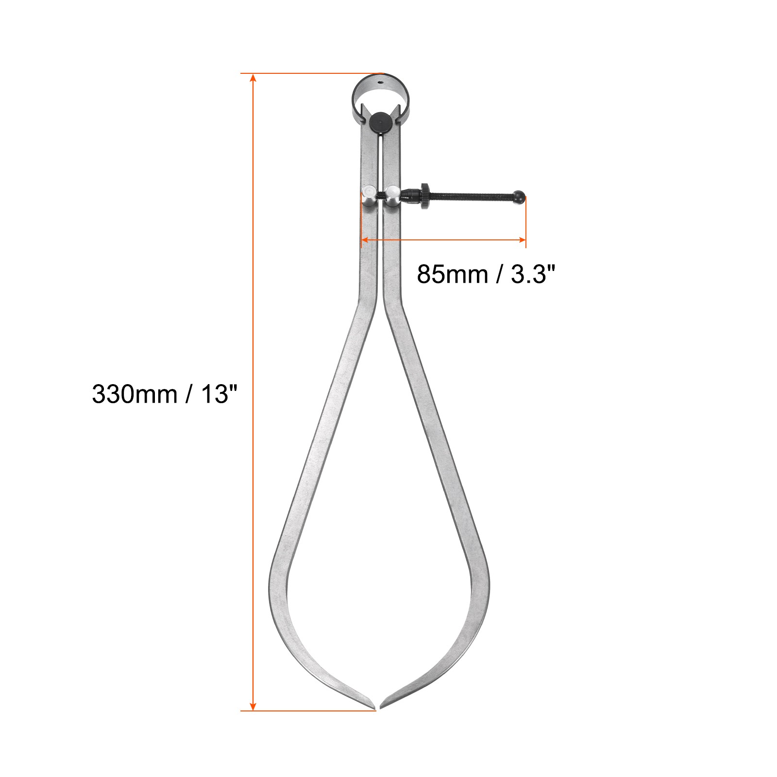 13 Inch Stainless Steel Adjustable Spring Outside Caliper