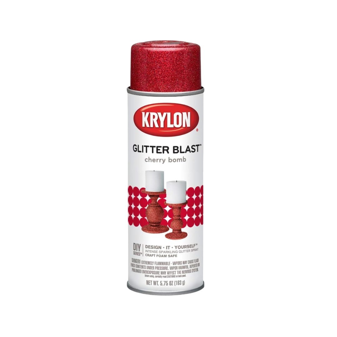 KRYLON 3806 -- Glitter Blast Cherry Bomb 5.75 oz