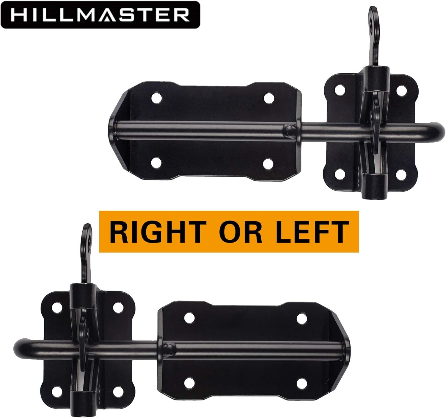 Heavy Duty Automatic Gate Latch Wooden Fence W/ Cable Pull 7.5" Self Locking